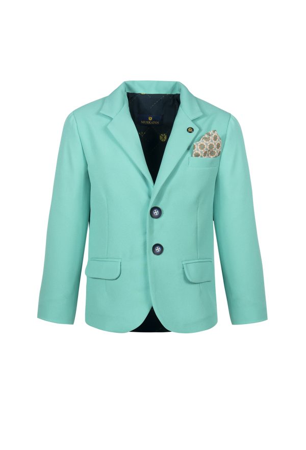 Marynarka chłopięca miętowa